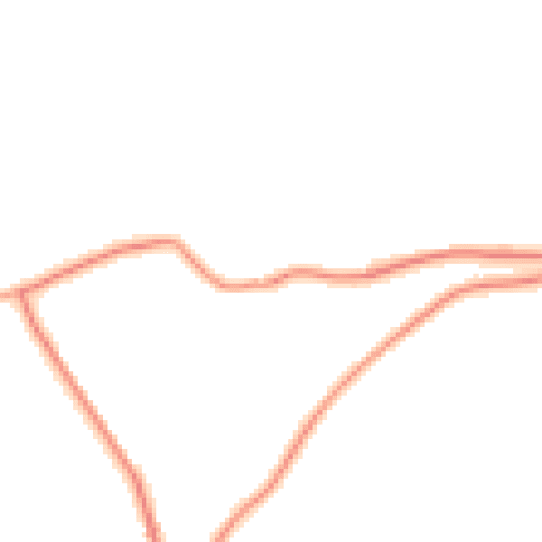 Daytime road noise heatmap for BD22 0ET