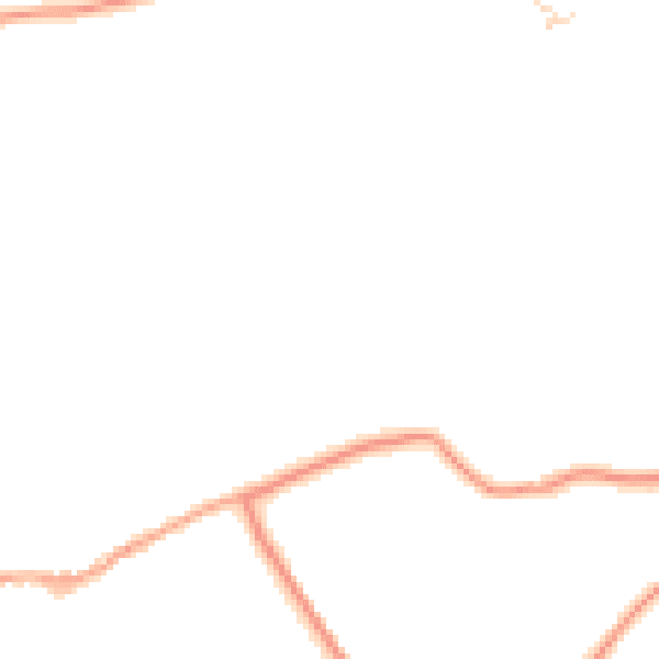 Daytime road noise heatmap for BD22 0EY