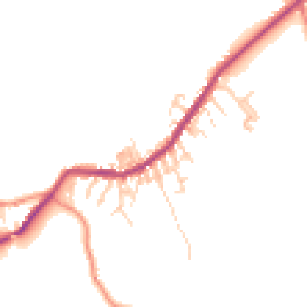 Daytime road noise heatmap for BD22 0HG