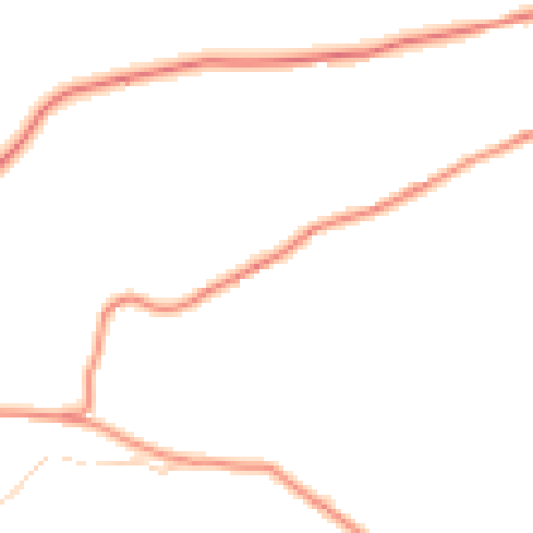Daytime road noise heatmap for BD22 0HU