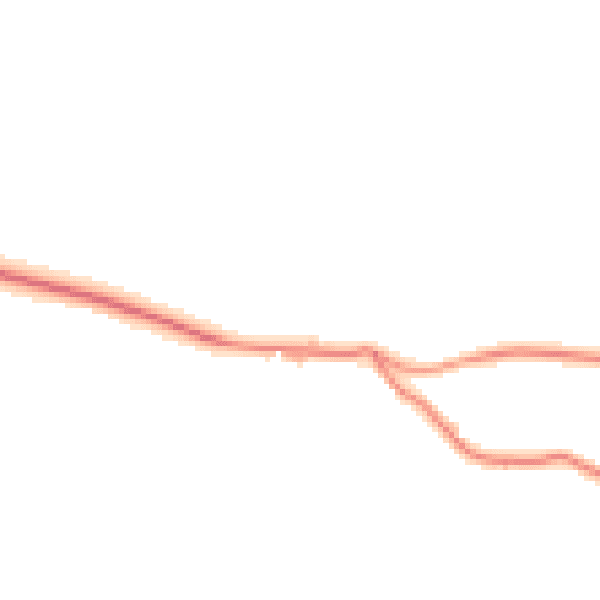 Daytime road noise heatmap for BD22 0JG