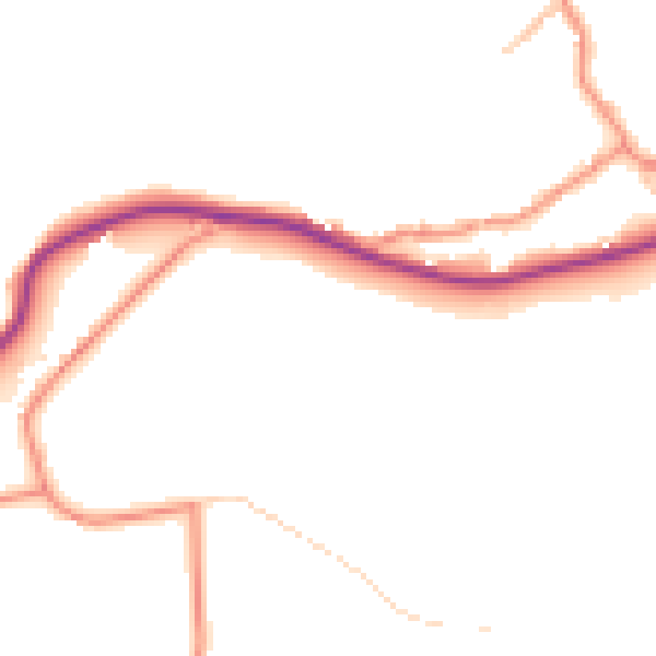 Daytime road noise heatmap for BD22 0NJ