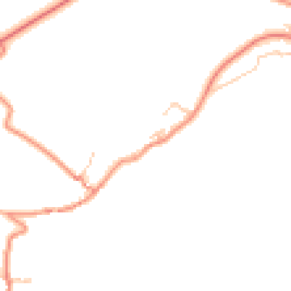 Daytime road noise heatmap for BD22 0PP