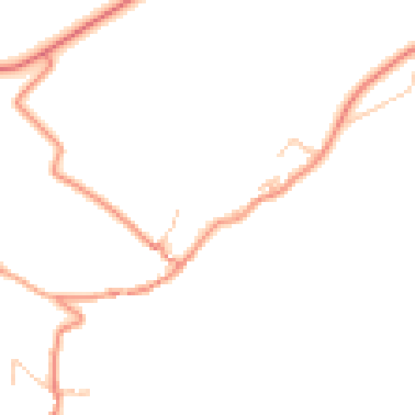Daytime road noise heatmap for BD22 0PW