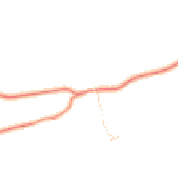 Daytime road noise heatmap for BD22 0RS