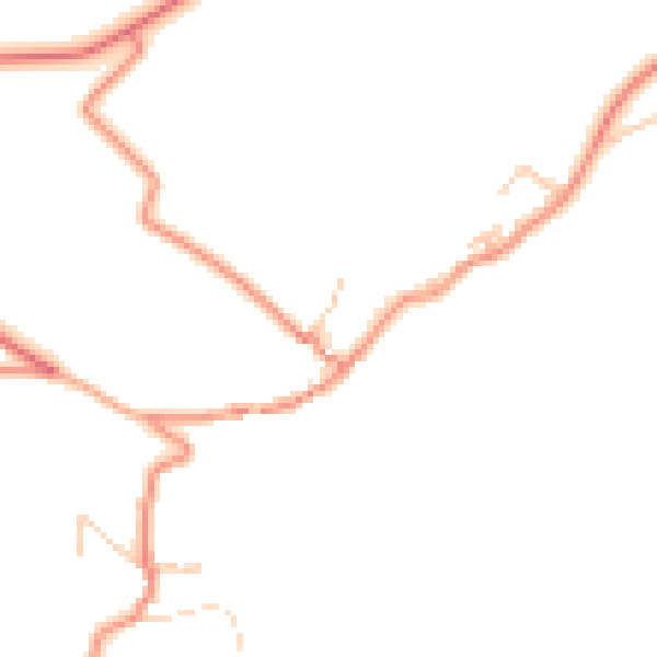 Daytime road noise heatmap for BD22 0SB
