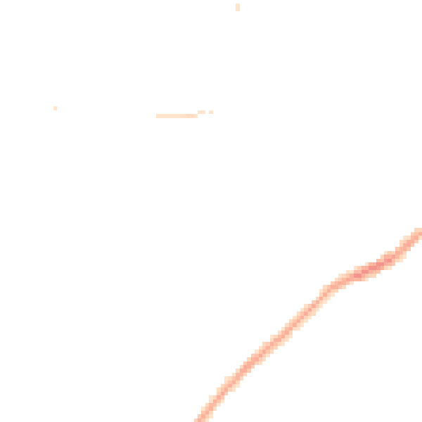 Night-time road noise heatmap for BD22 6BD