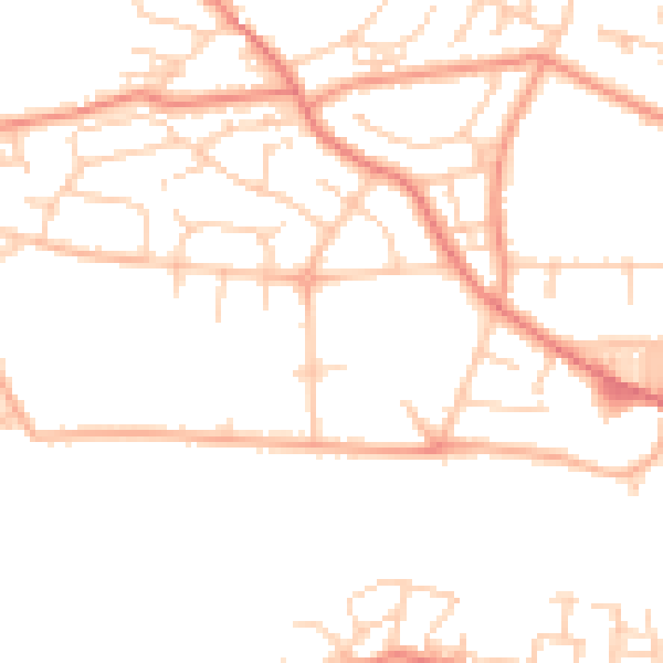 Daytime road noise heatmap for BD22 6JF