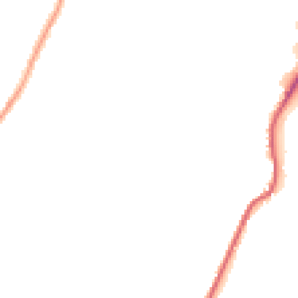 Night-time road noise heatmap for BD22 7BG