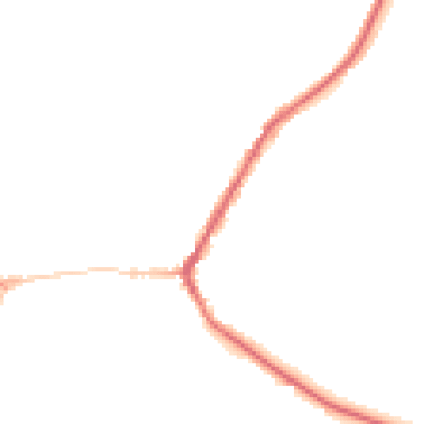Night-time road noise heatmap for BD22 9BG