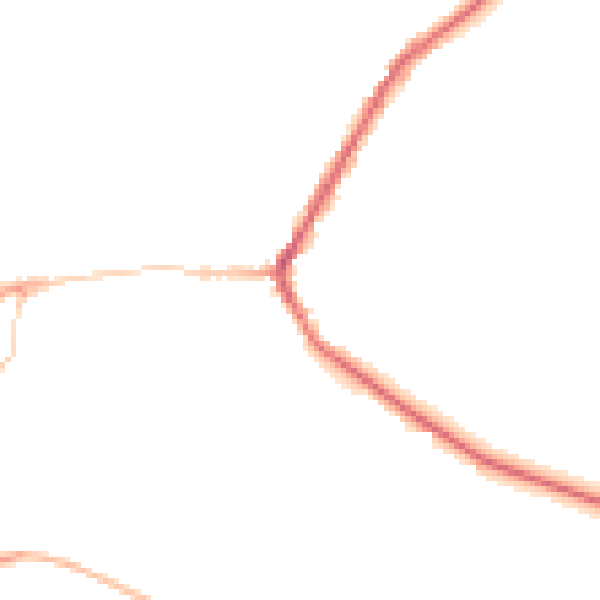 Night-time road noise heatmap for BD22 9BX