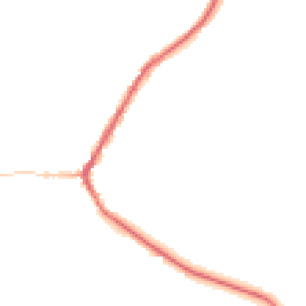 Night-time road noise heatmap for BD22 9DD