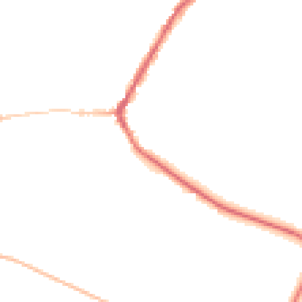 Night-time road noise heatmap for BD22 9DE