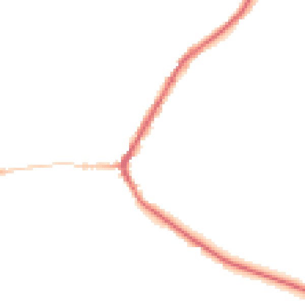 Night-time road noise heatmap for BD22 9DG