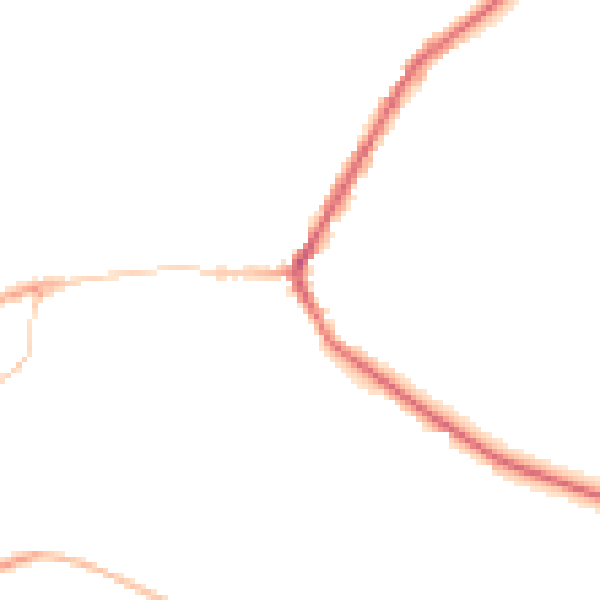 Night-time road noise heatmap for BD22 9DH