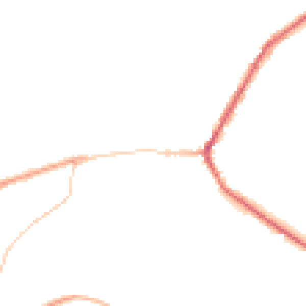 Night-time road noise heatmap for BD22 9DL