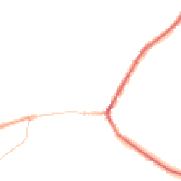 Night-time road noise heatmap for BD22 9DS