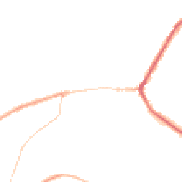 Night-time road noise heatmap for BD22 9DW