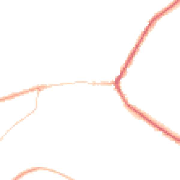 Night-time road noise heatmap for BD22 9EB