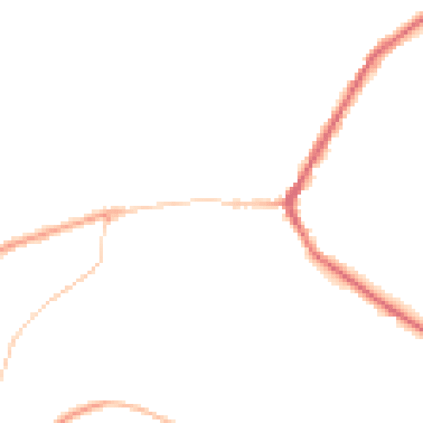 Night-time road noise heatmap for BD22 9ED