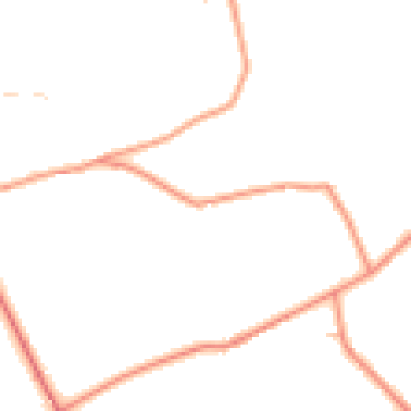 Daytime road noise heatmap for BD22 9RJ