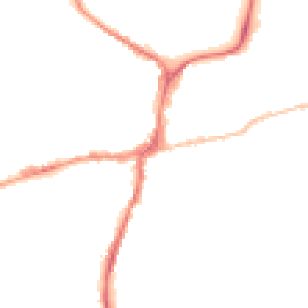 Night-time road noise heatmap for BD23 1DA