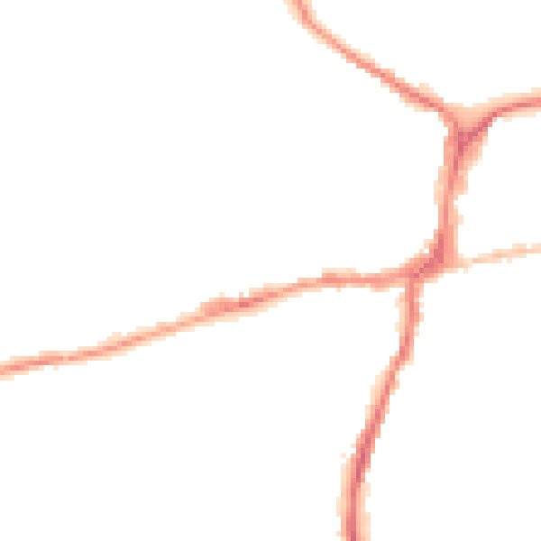 Night-time road noise heatmap for BD23 1DR