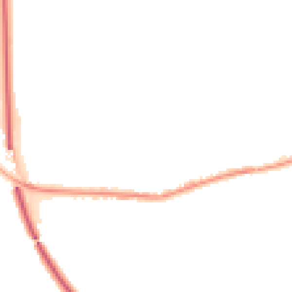 Night-time road noise heatmap for BD23 1FQ