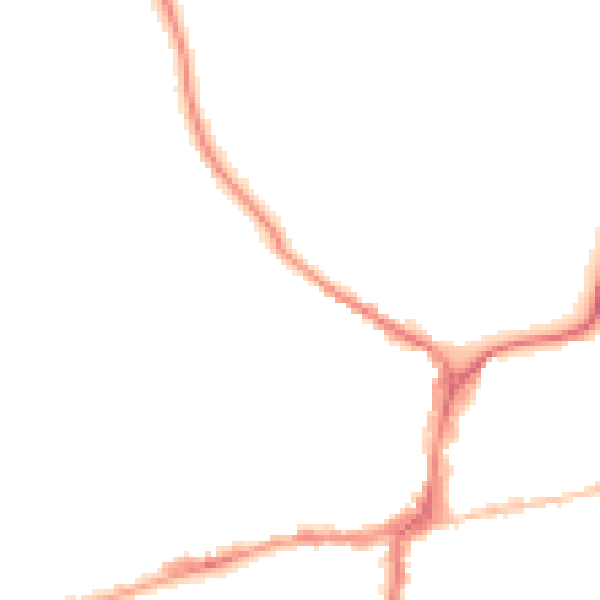 Night-time road noise heatmap for BD23 1NZ