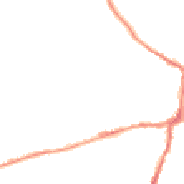 Night-time road noise heatmap for BD23 1QB