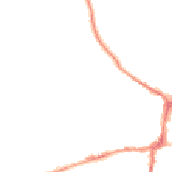 Night-time road noise heatmap for BD23 1QG