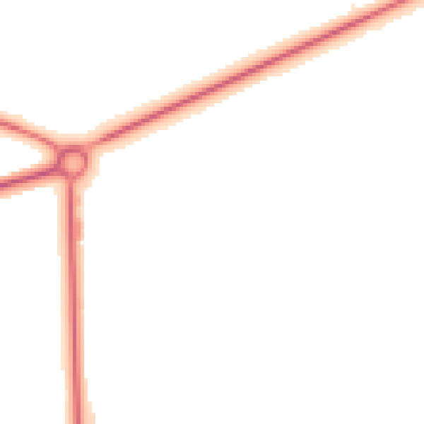 Night-time road noise heatmap for BD23 1UB
