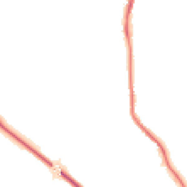 Night-time road noise heatmap for BD23 2BN