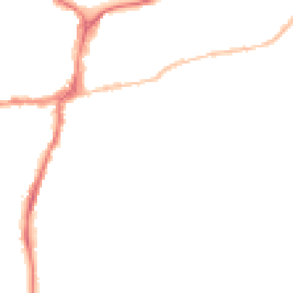 Night-time road noise heatmap for BD23 2EN