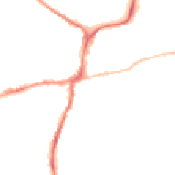 Night-time road noise heatmap for BD23 2HP