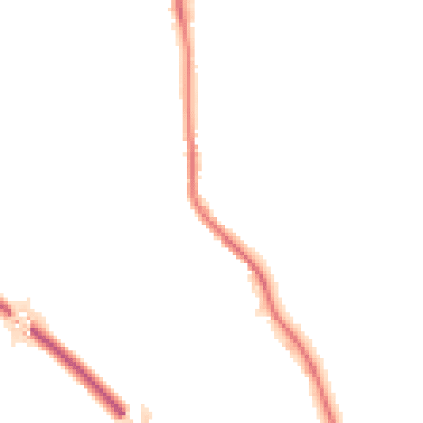 Night-time road noise heatmap for BD23 2QU
