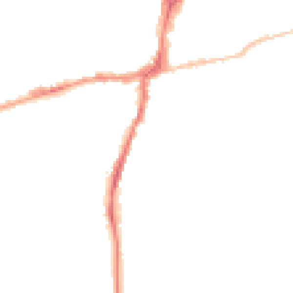Night-time road noise heatmap for BD23 2UW