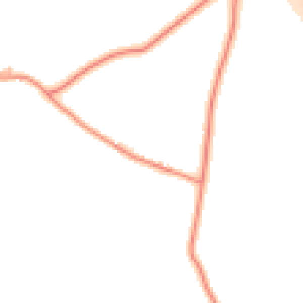Daytime road noise heatmap for BD23 3BQ