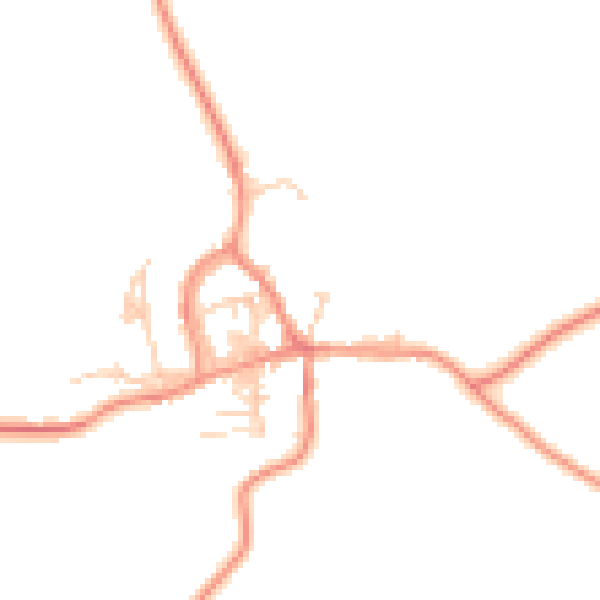 Daytime road noise heatmap for BD23 3DF