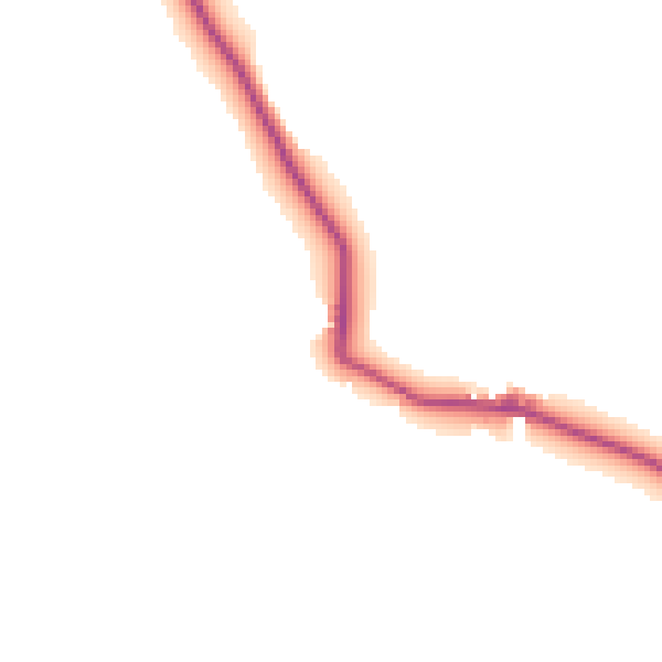 Daytime road noise heatmap for BD23 3JU