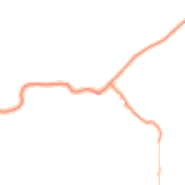 Daytime road noise heatmap for BD23 3NU