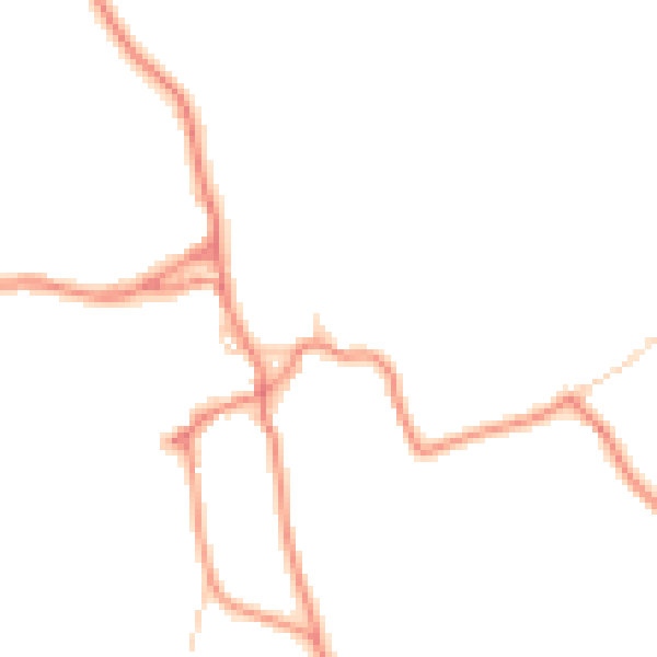 Daytime road noise heatmap for BD23 4AF