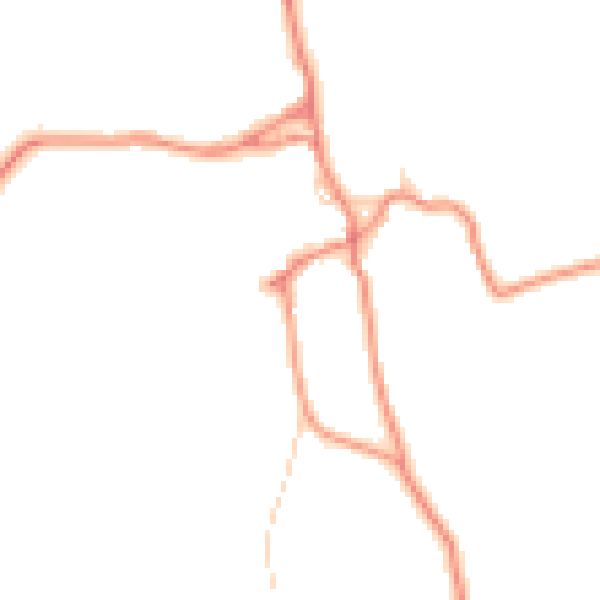 Daytime road noise heatmap for BD23 4AG