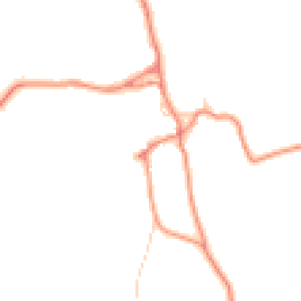 Daytime road noise heatmap for BD23 4AJ