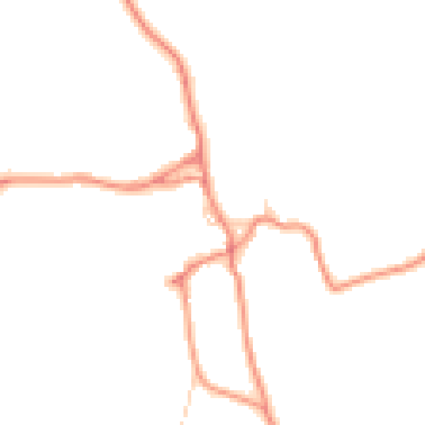Daytime road noise heatmap for BD23 4AS