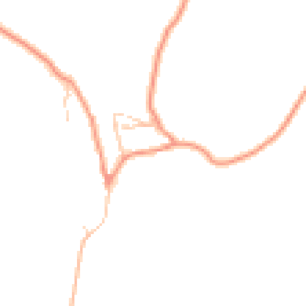 Daytime road noise heatmap for BD23 4AW