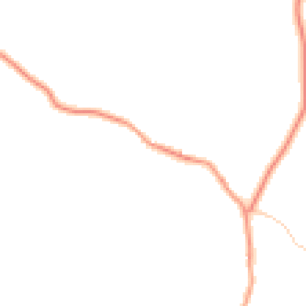 Daytime road noise heatmap for BD23 4DT