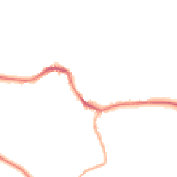 Night-time road noise heatmap for BD23 4DW