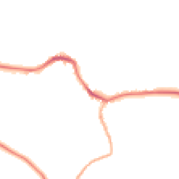 Night-time road noise heatmap for BD23 4EP