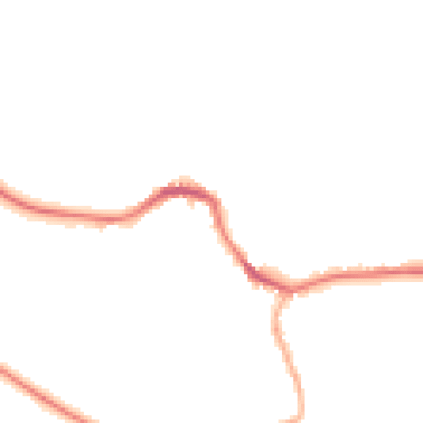 Night-time road noise heatmap for BD23 4EU